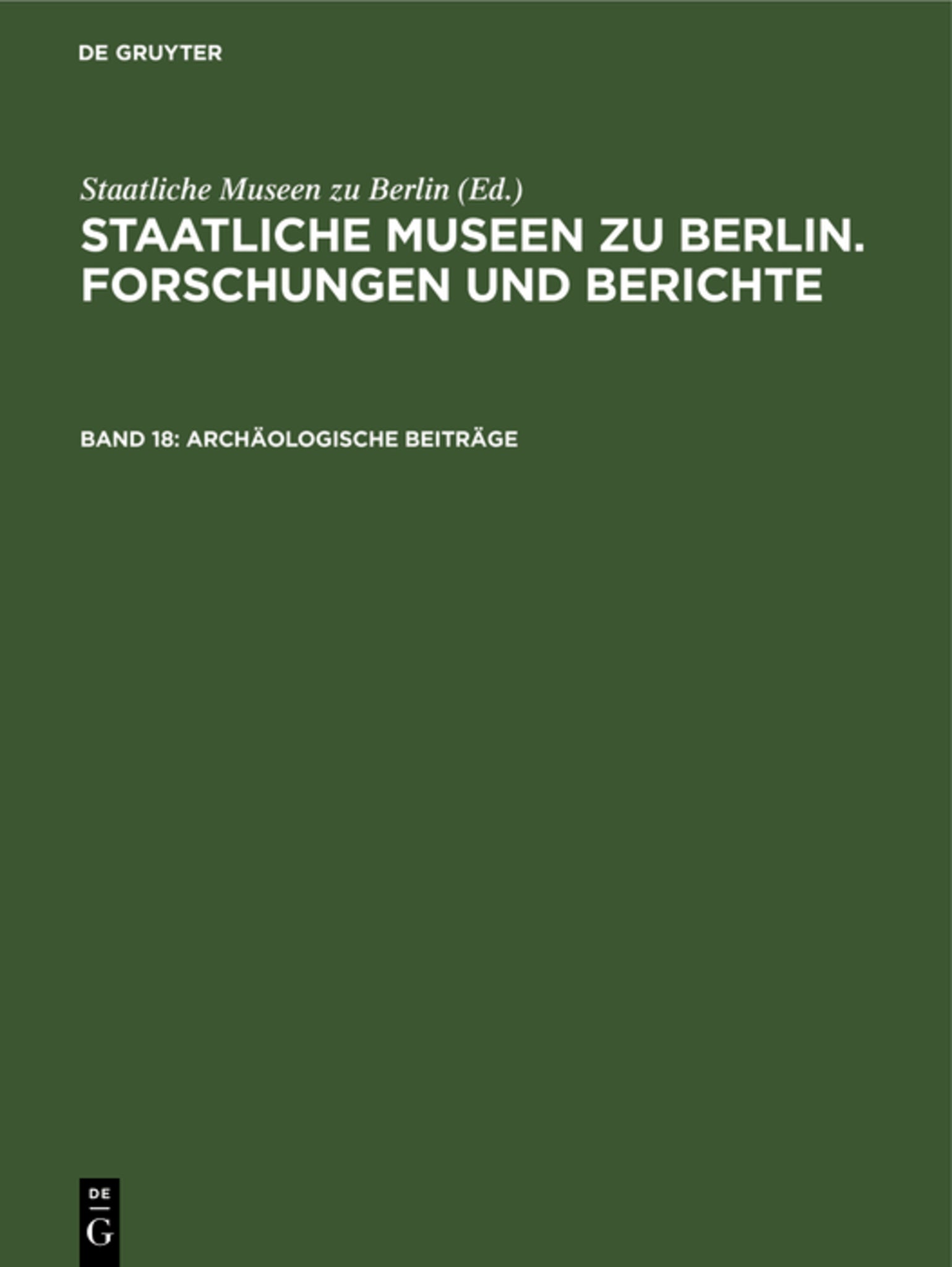 Archäologische Beiträge