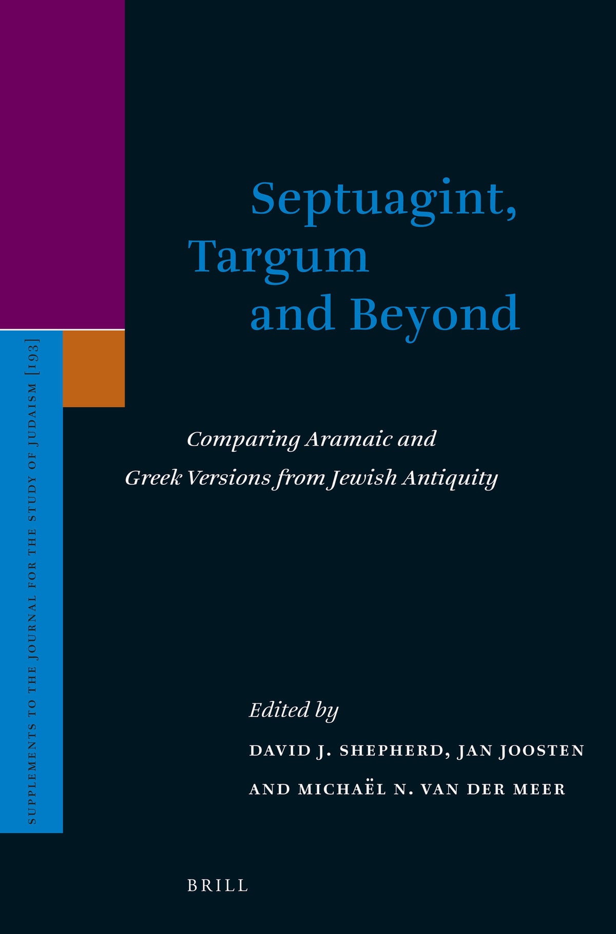 Cover image for Septuagint, Targum and Beyond ISBN 9789004416710