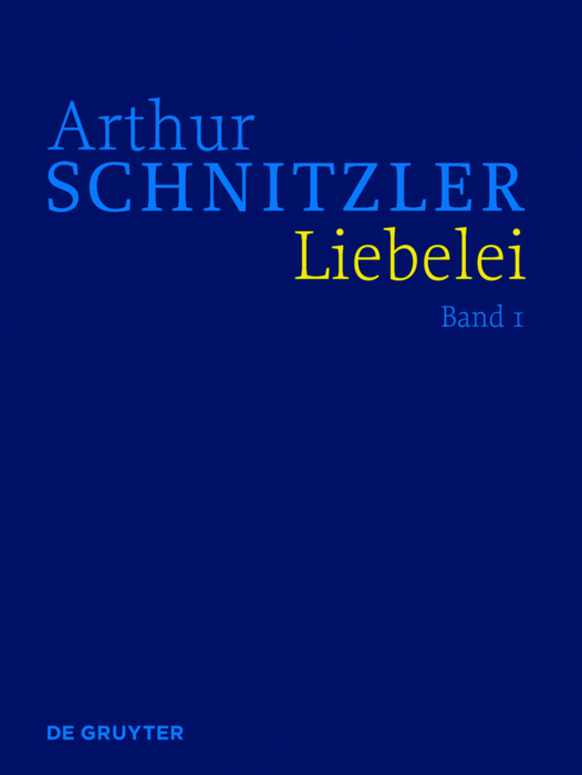 Cover image for Liebelei ISBN 9783110301748