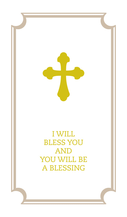I Will Bless You and You Will Be a Blessing, Commemorative Wedding Booklet, Gift Edition