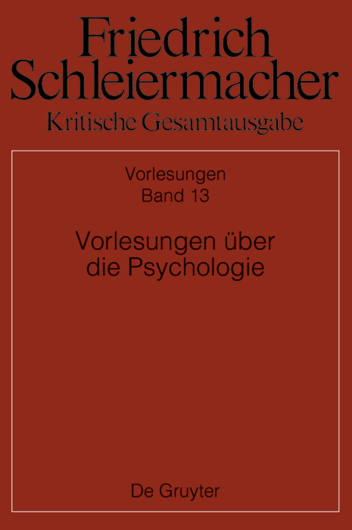 Vorlesungen über die Psychologie