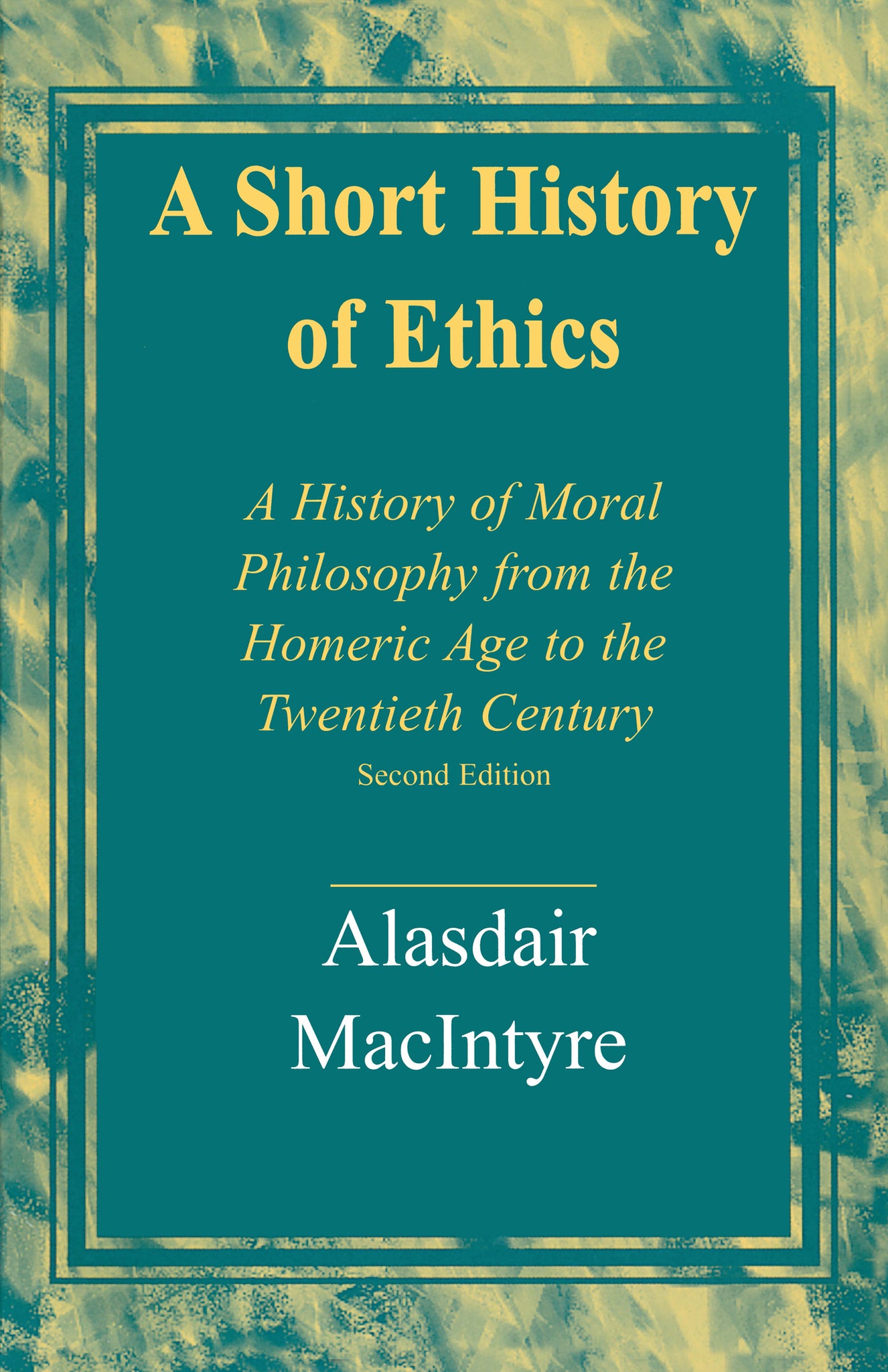 Cover image for A Short History of Ethics ISBN 9780268203993
