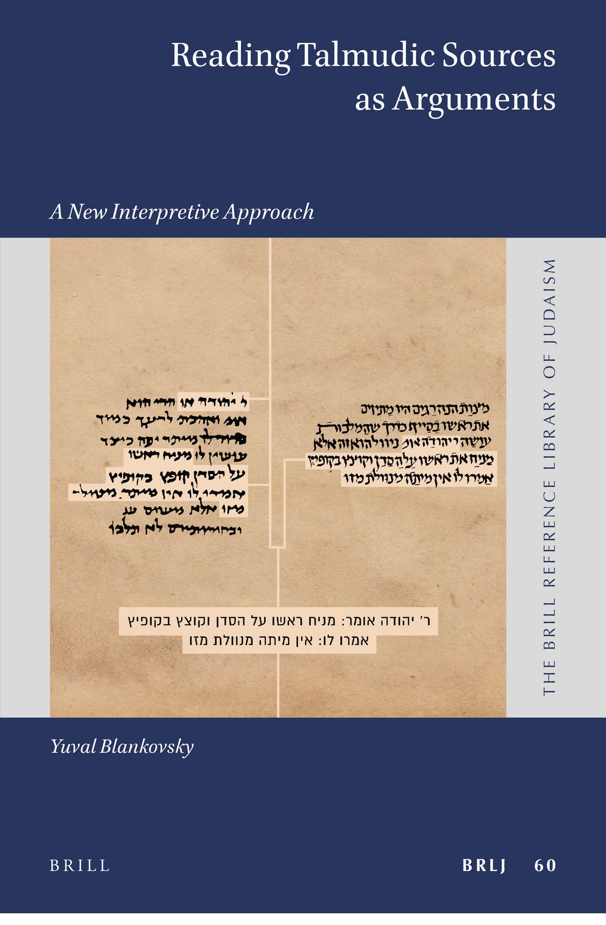 Cover image for Reading Talmudic Sources as Arguments ISBN 9789004430037