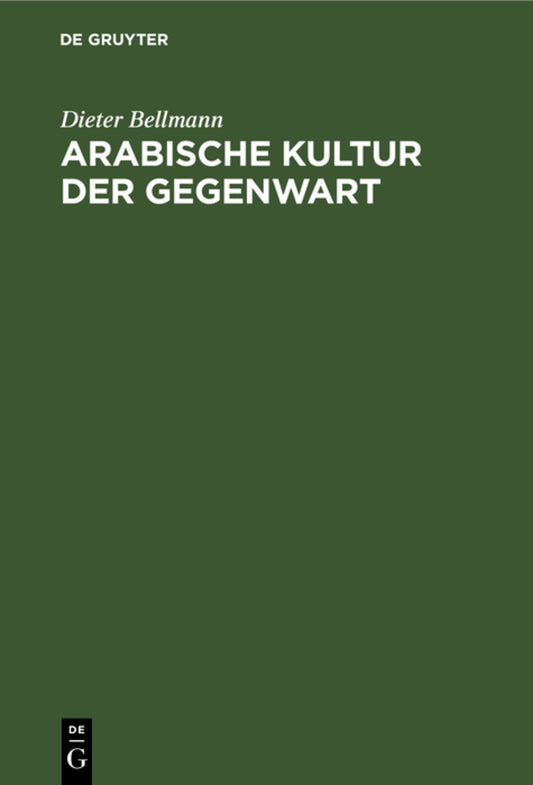 Arabische Kultur der Gegenwart