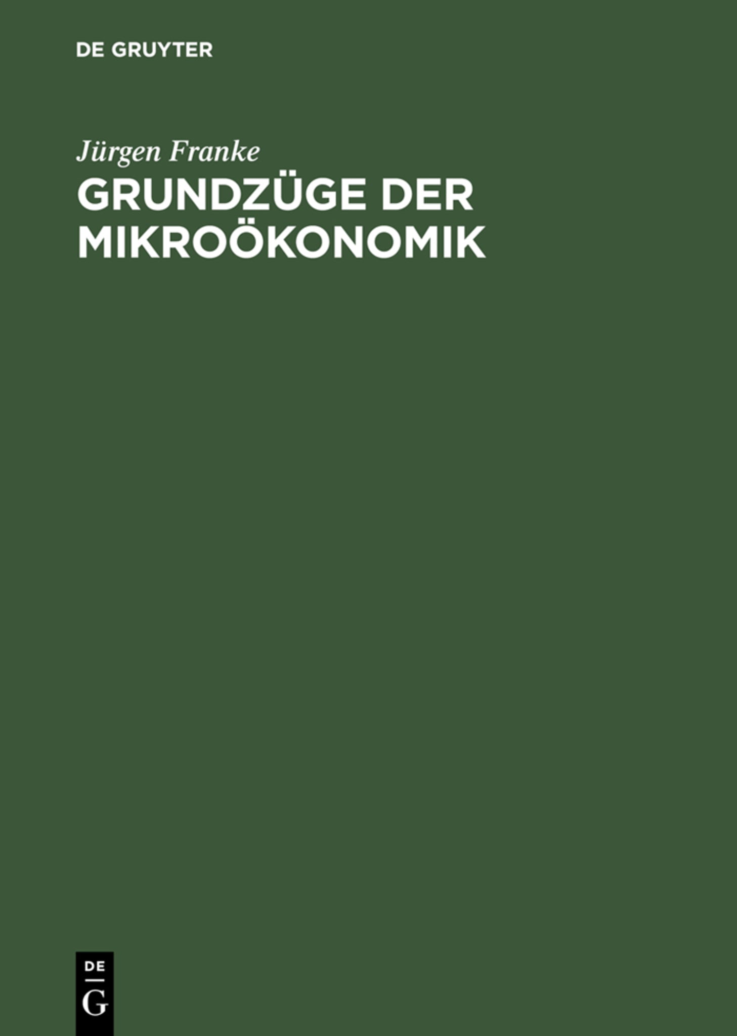 Cover image for Grundzüge der Mikroökonomik ISBN 9783486239645