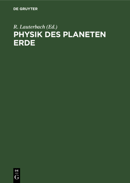 Physik des Planeten Erde