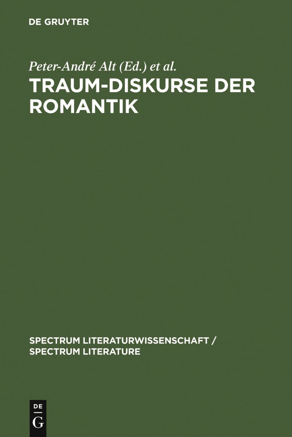 Cover image for Traum-Diskurse der Romantik ISBN 9783110183023