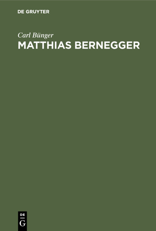 Matthias Bernegger
