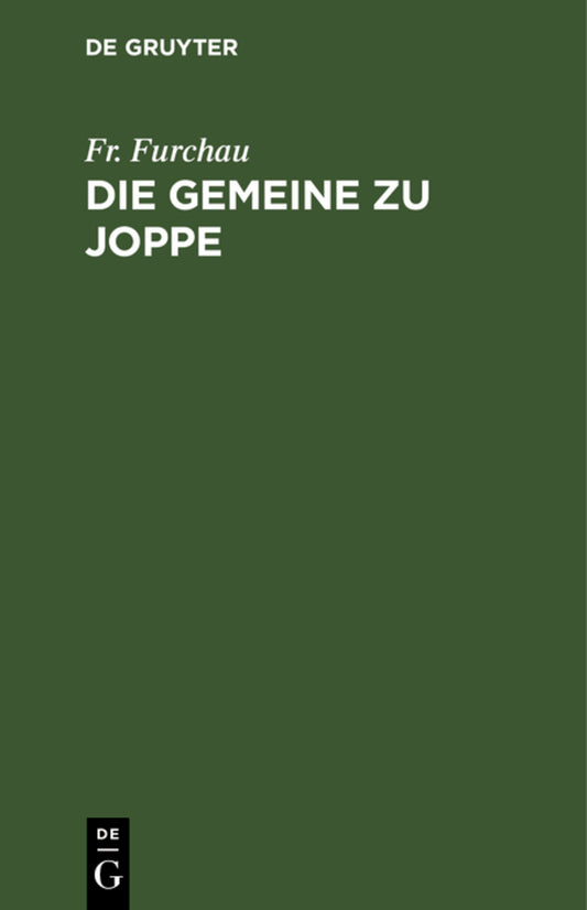 Die Gemeine zu Joppe