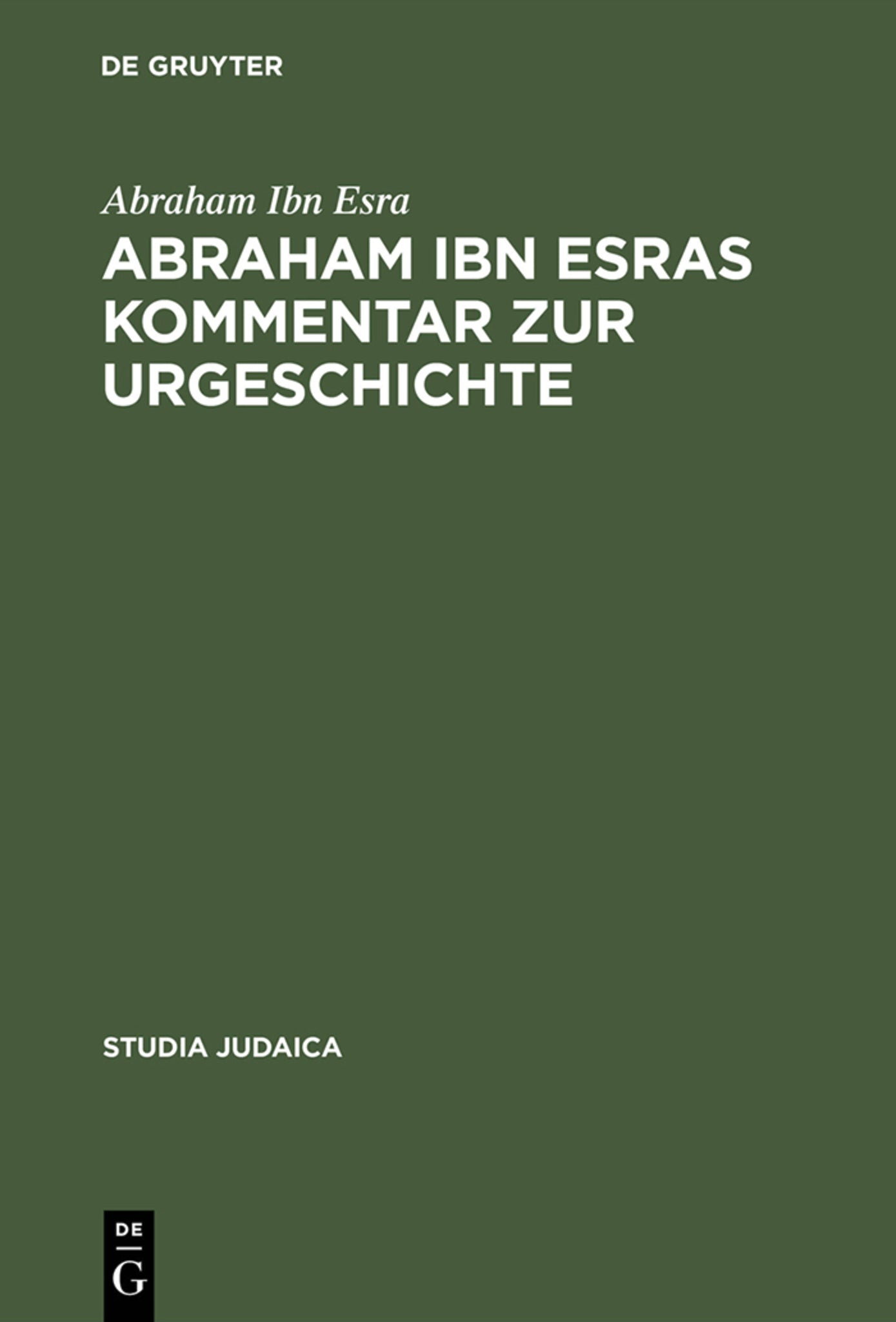 Abraham ibn Esras Kommentar zur Urgeschichte