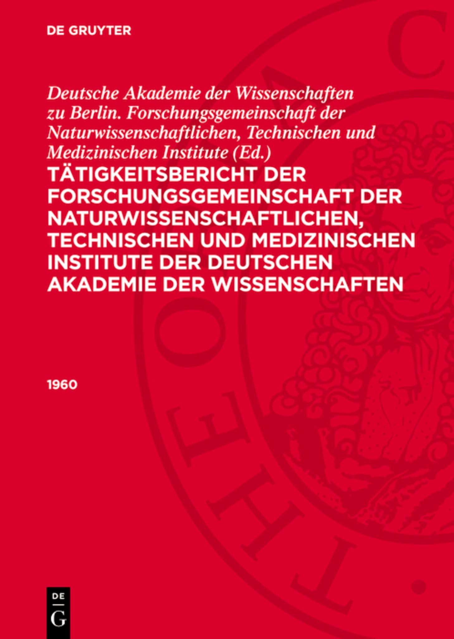 Cover image for 1960 ISBN 9783112713488