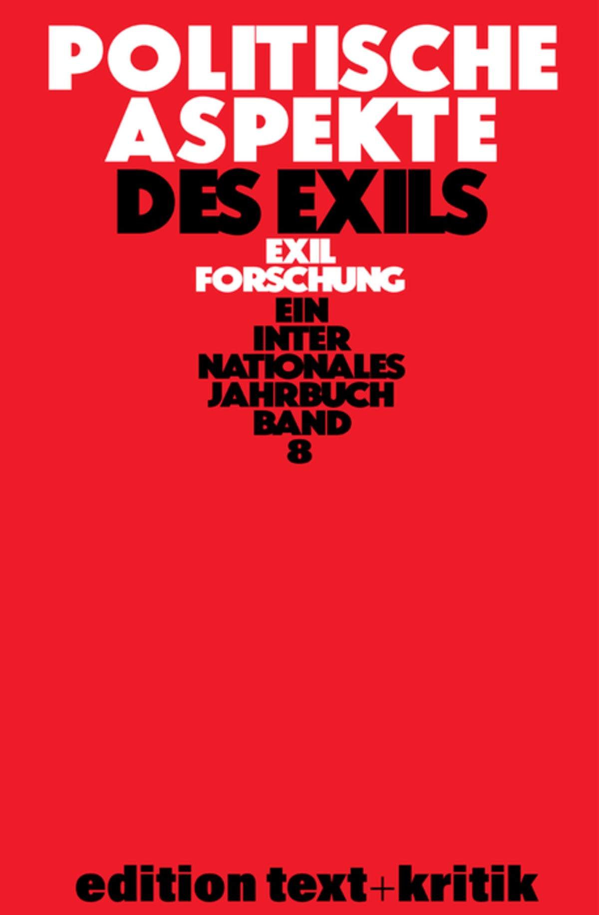 Cover image for Politische Aspekte des Exils ISBN 9783112422656