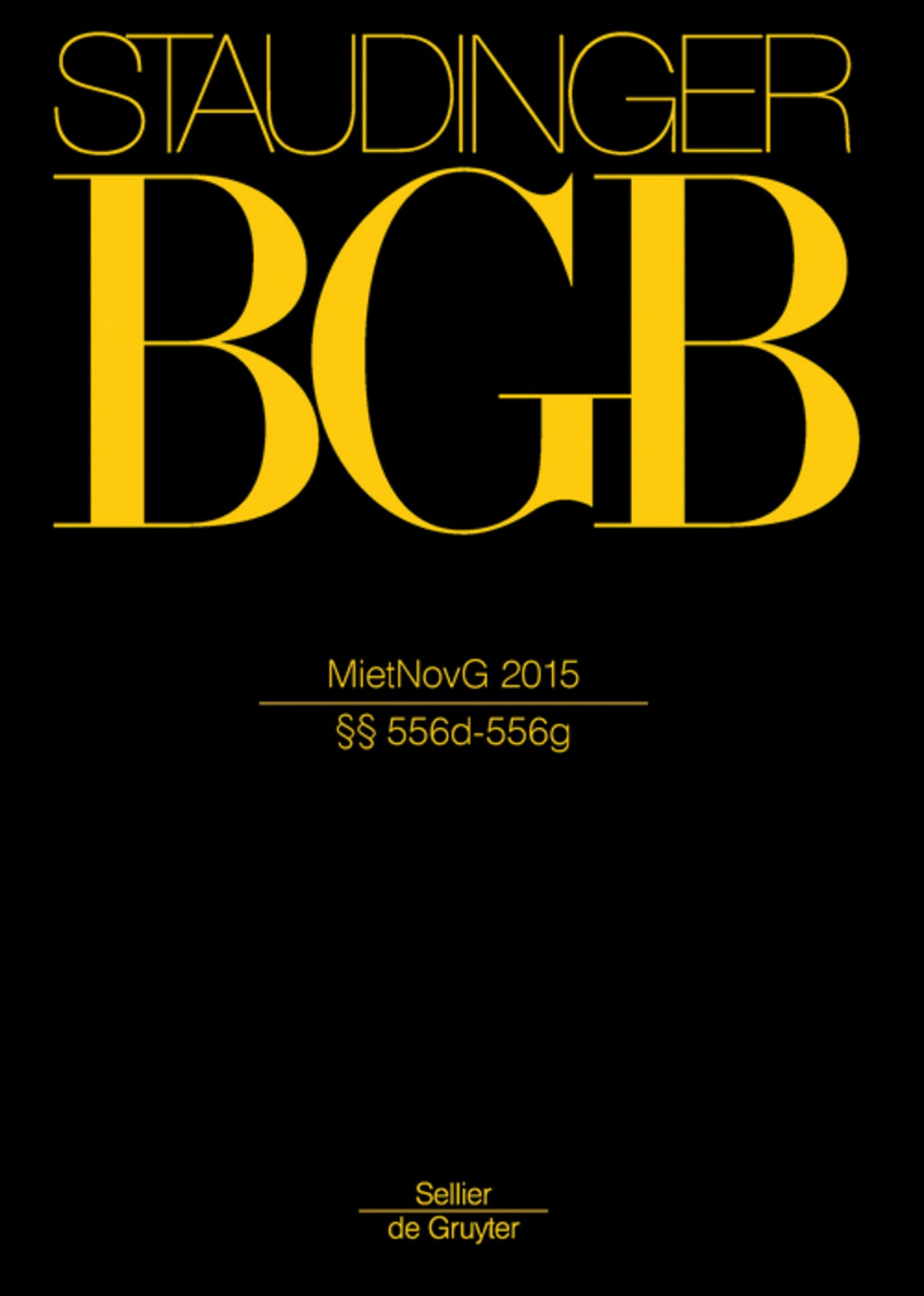 Cover image for MietNovG 2015 ISBN 9783805912020