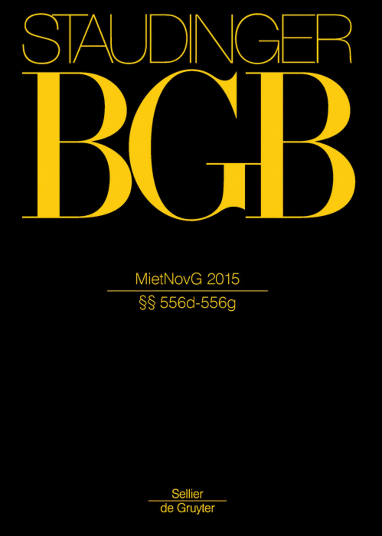 Cover image for MietNovG 2015 ISBN 9783805912020