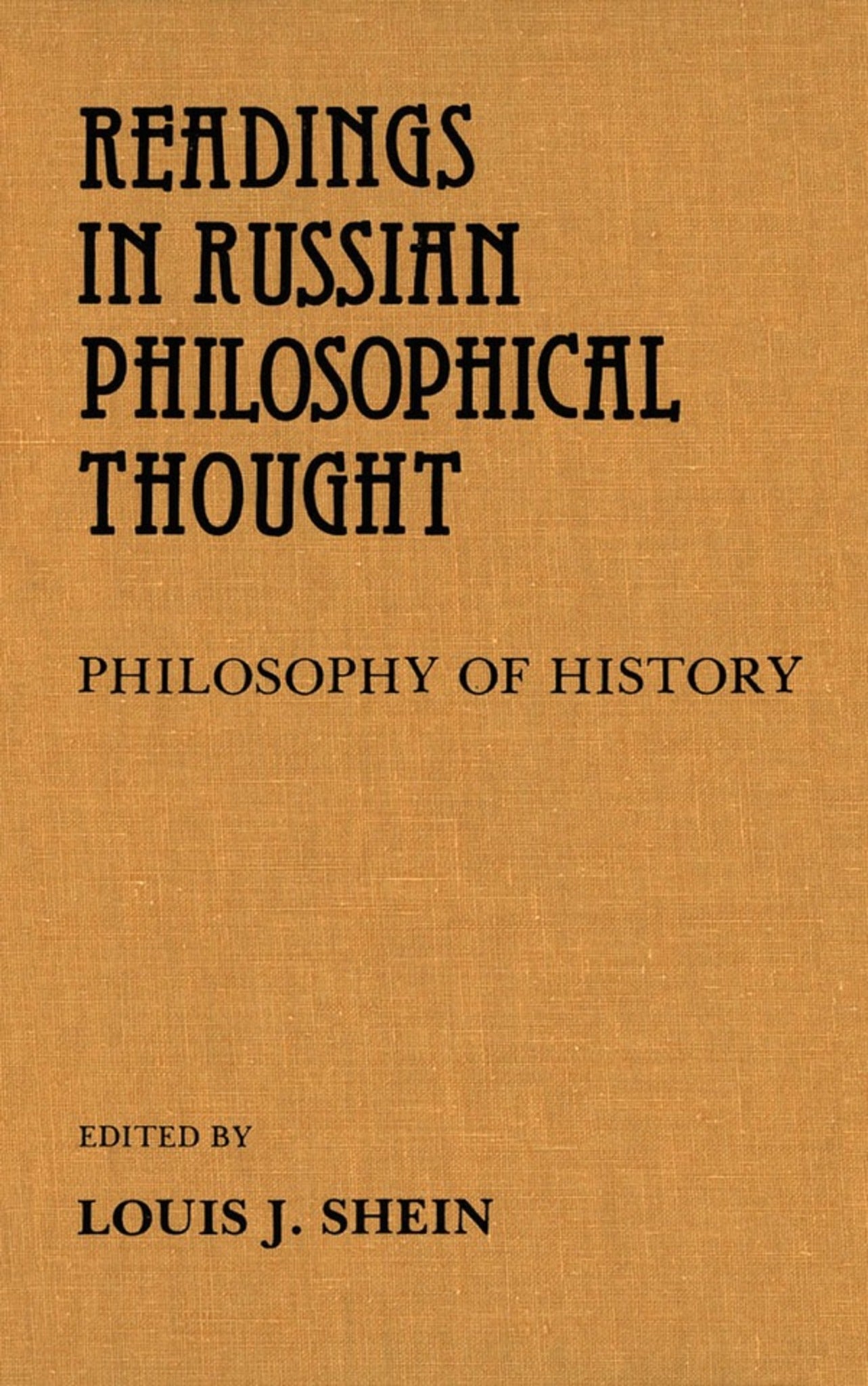 Cover image for Readings in Russian Philosophical Thought ISBN 9780889200340