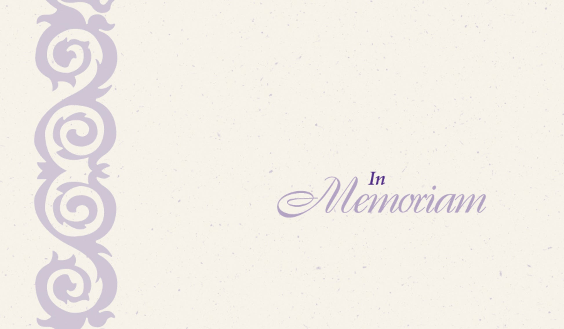 In Memoriam Cards