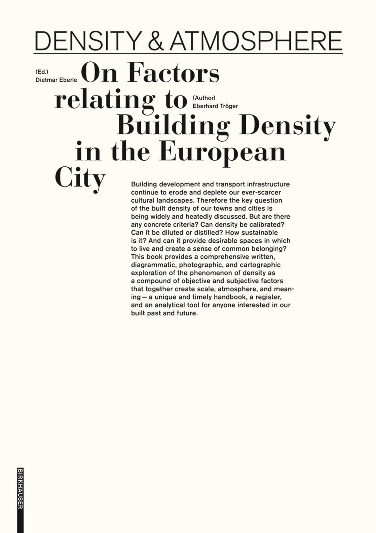 Cover image for Density & Atmosphere ISBN 9783990435670