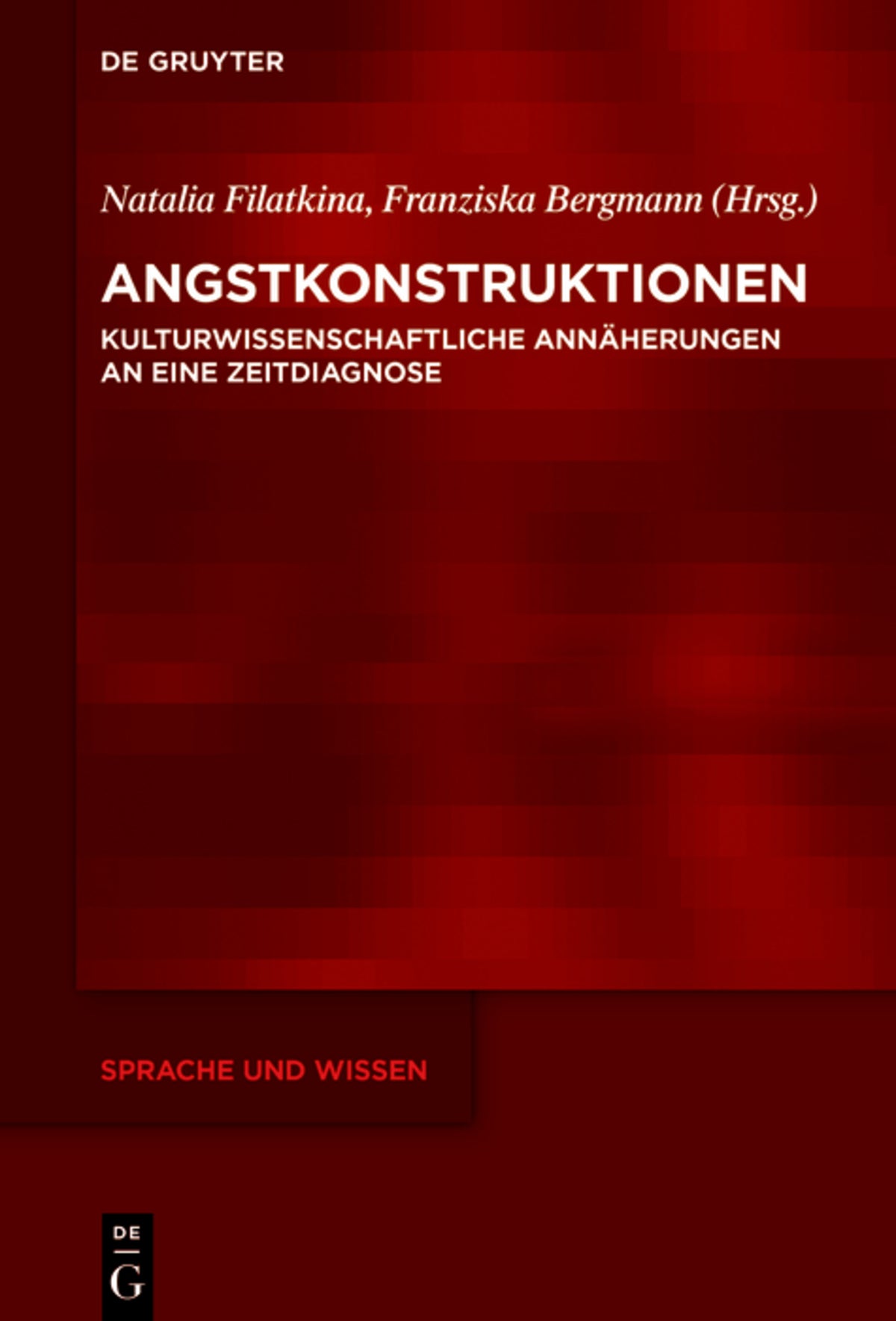 Cover image for Angstkonstruktionen ISBN 9783110731262