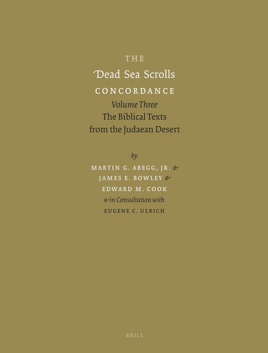 The Dead Sea Scrolls Concordance, Volume 3 (2 vols)