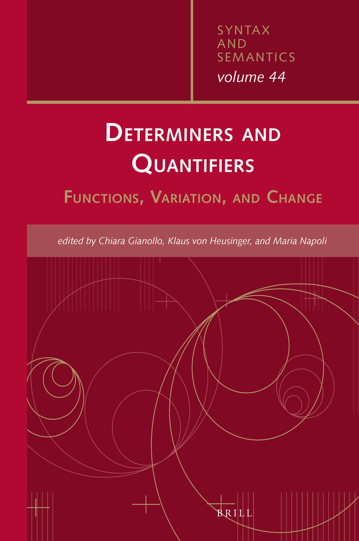 Cover image for Determiners and Quantifiers ISBN 9789004473317
