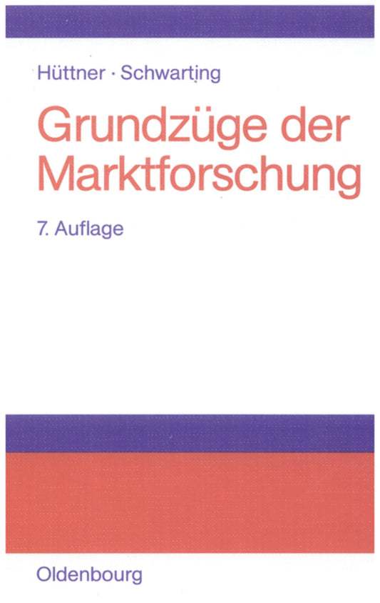 Grundzüge der Marktforschung