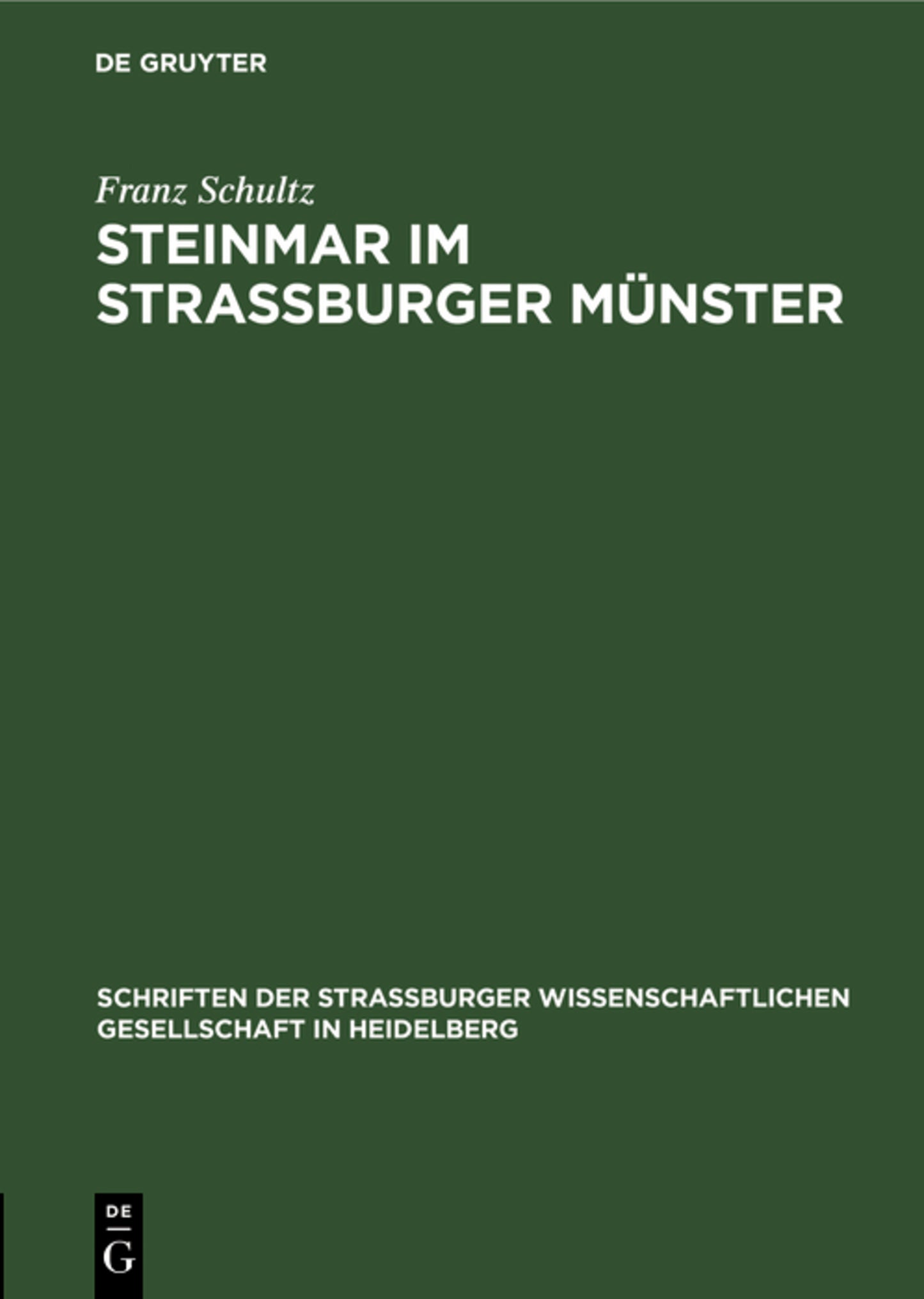 Steinmar im Straßburger Münster