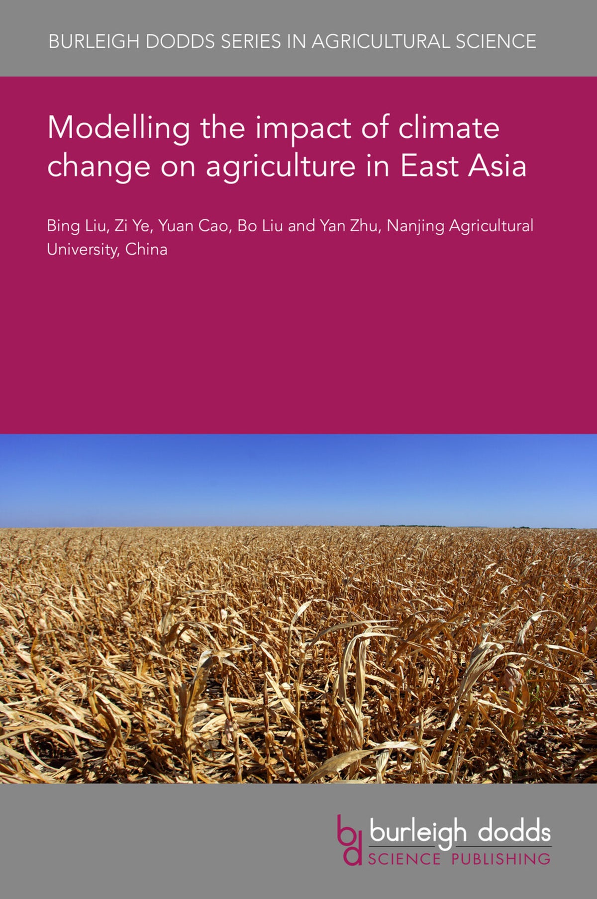 Modelling the impact of climate change on agriculture in East Asia