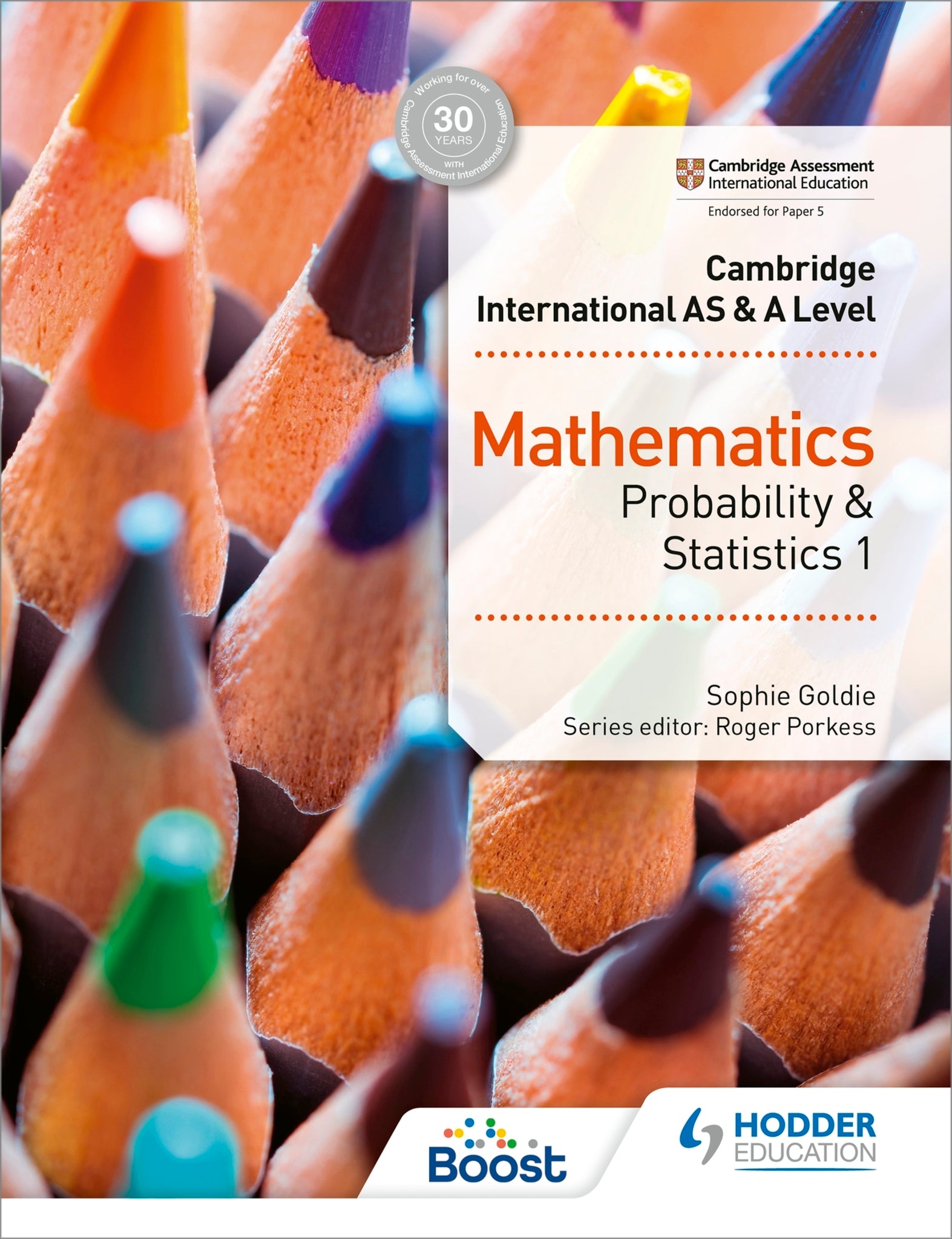 Cover image for Cambridge International AS & A Level Mathematics Probability & Statistics 1 ISBN 9781510421752