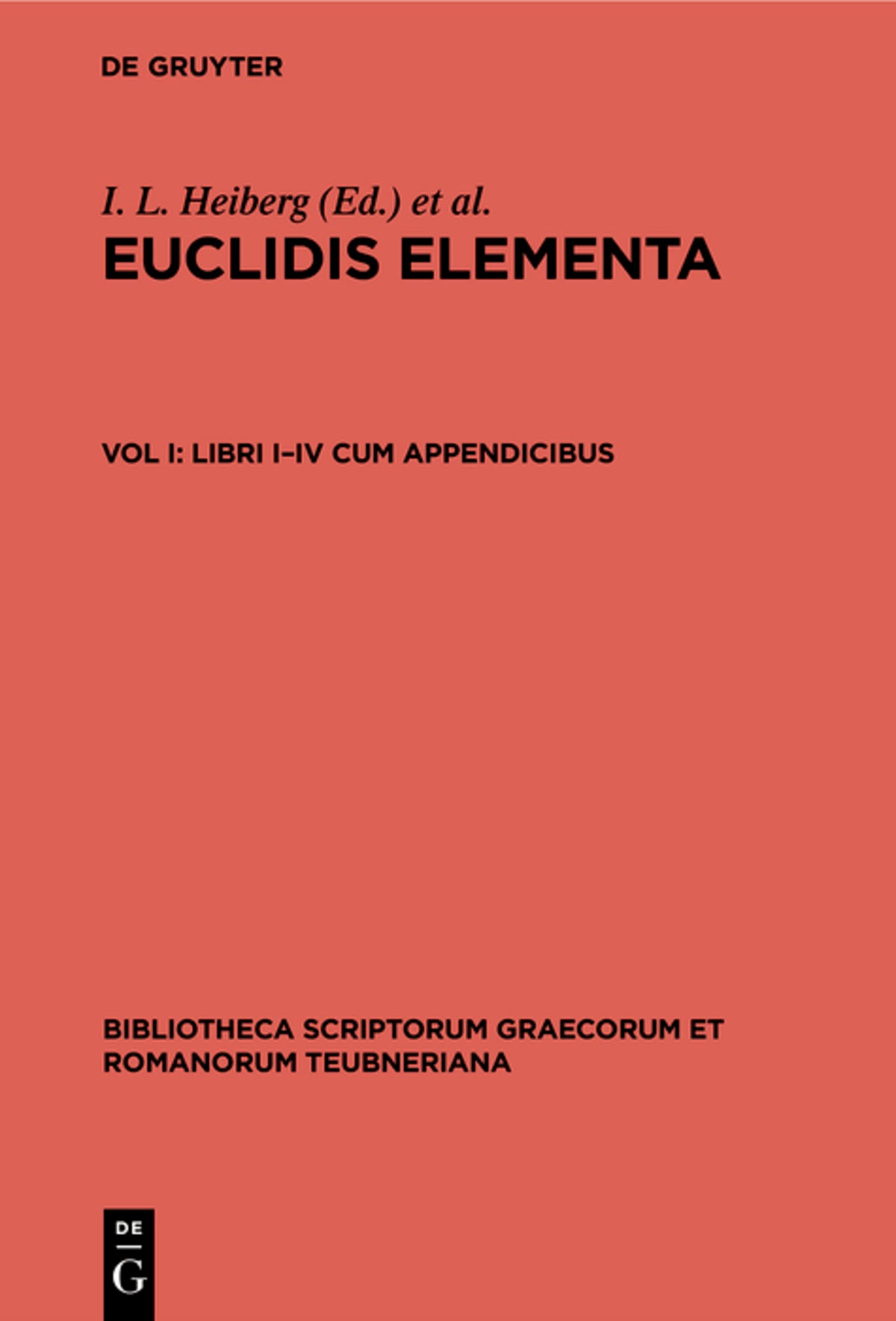 Cover image for Libri I–IV cum appendicibus ISBN 9783112423233