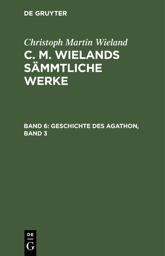 Geschichte des Agathon, Band 3