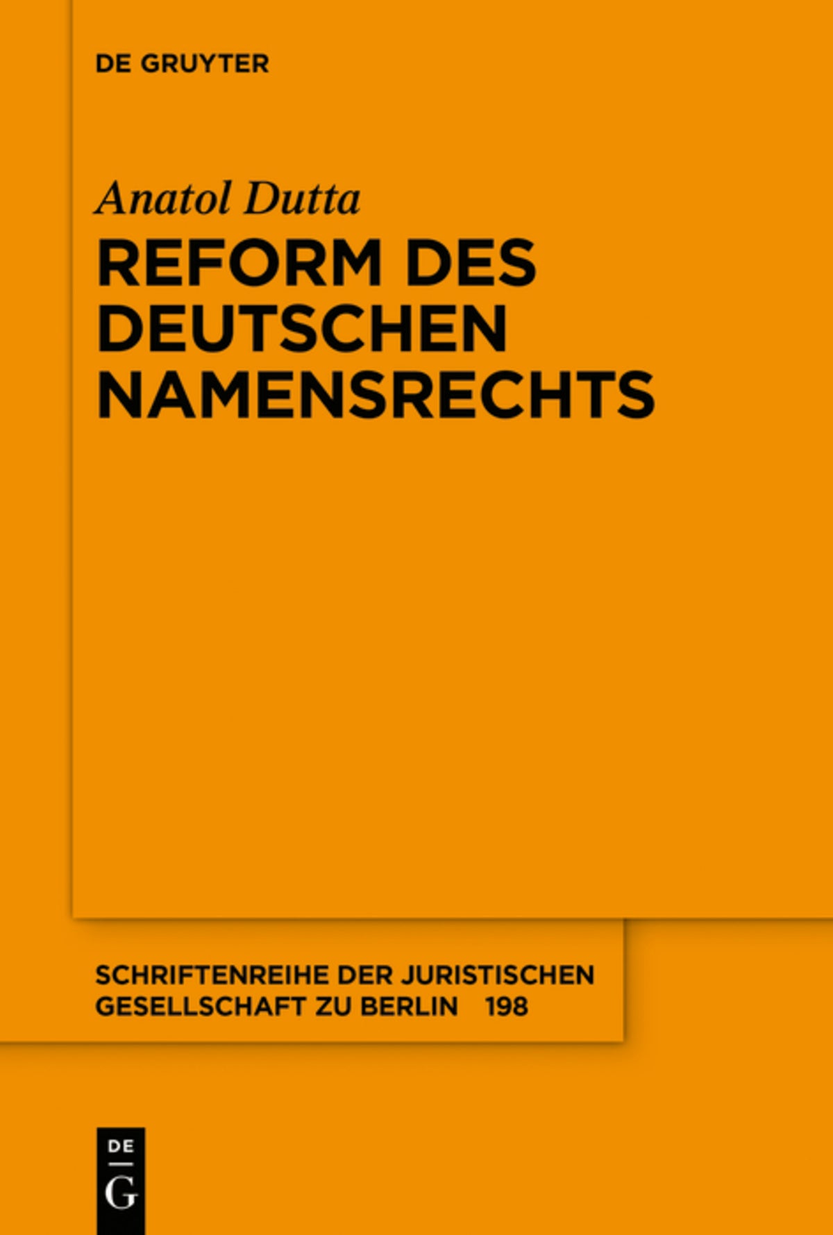 Reform des deutschen Namensrechts