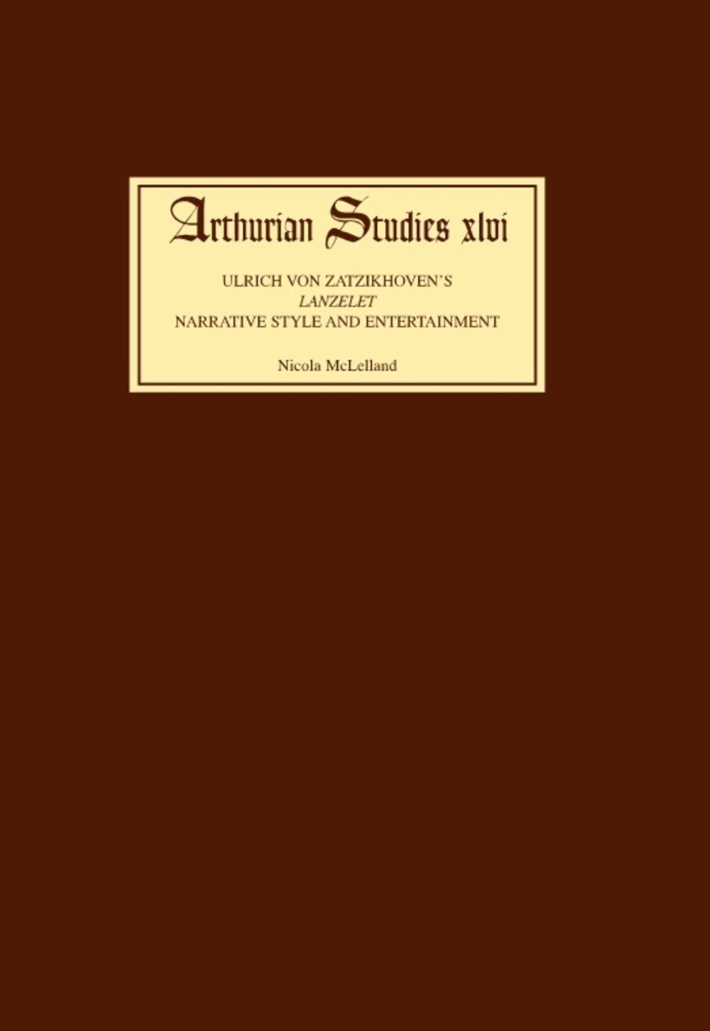 Cover image for Ulrich von Zatzikhoven's Lanzelet ISBN 9780859916028