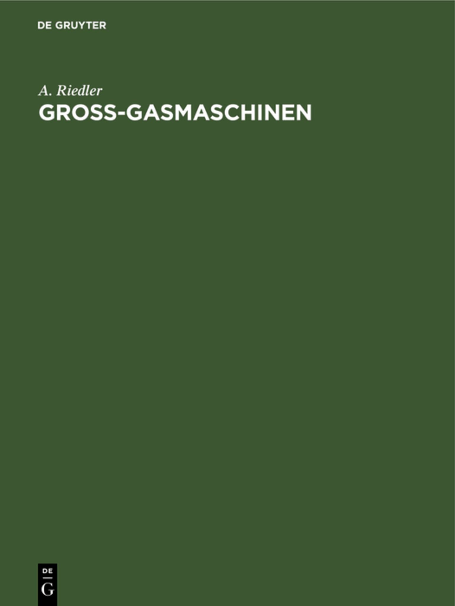 Gross-Gasmaschinen