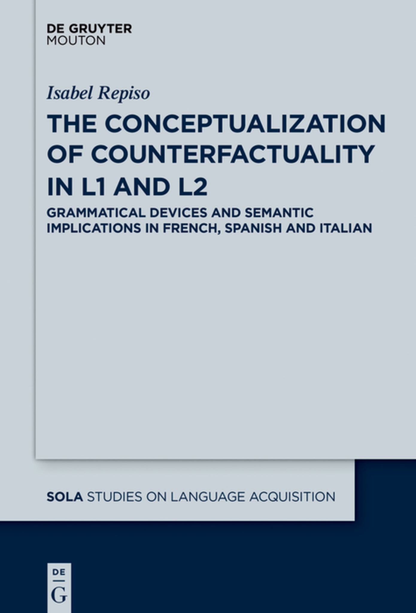 Cover image for The Conceptualization of Counterfactuality in L1 and L2 ISBN 9781501516139