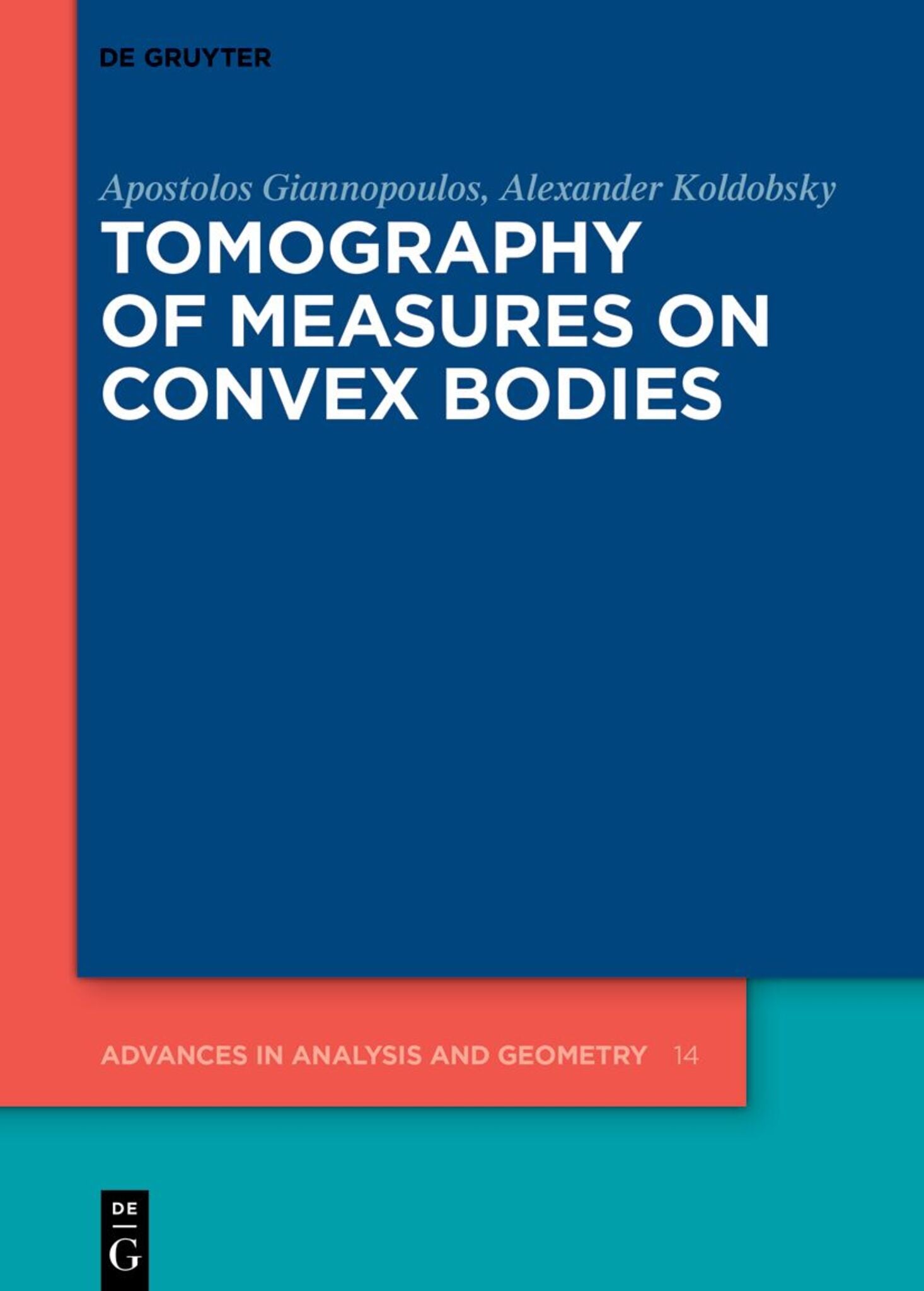 Cover image for Tomography of Measures on Convex Bodies ISBN 9783111359458