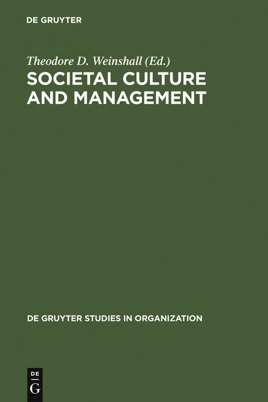 Societal Culture and Management
