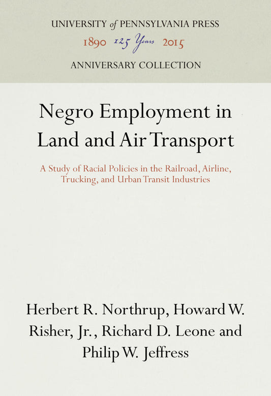 Negro Employment in Land and Air Transport