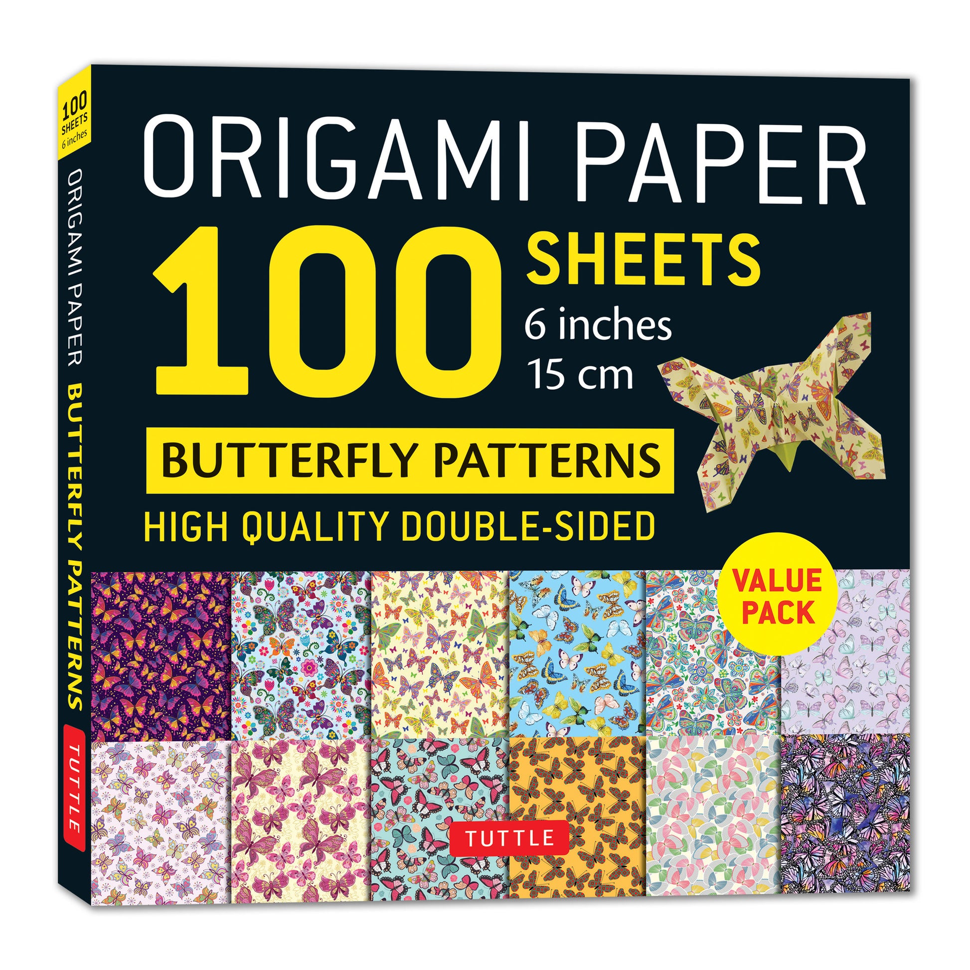 Origami Paper 100 Sheets Butterfly Patterns 6" (15 cm)
