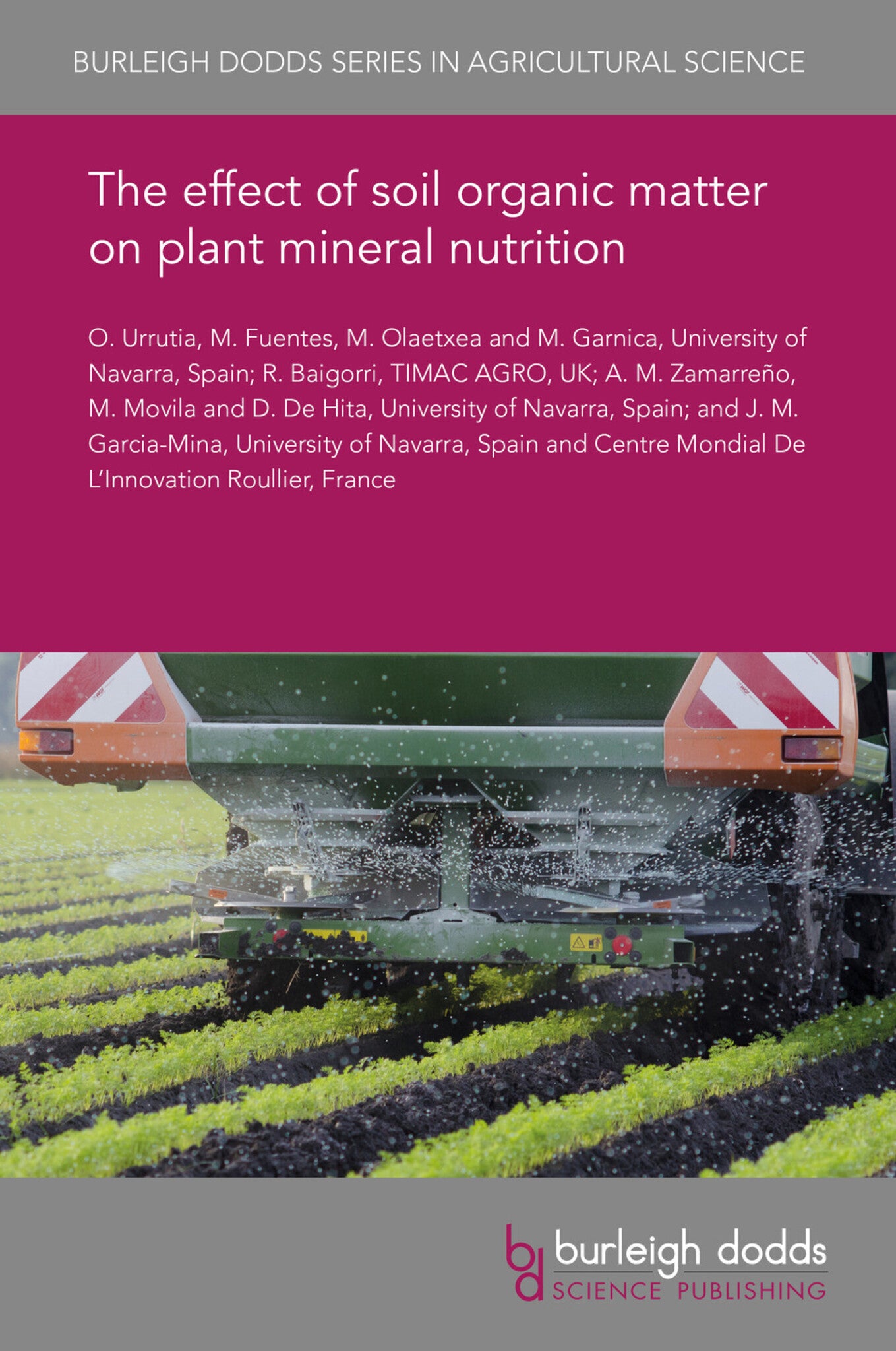 Cover image for The effect of soil organic matter on plant mineral nutrition ISBN 9781786766571