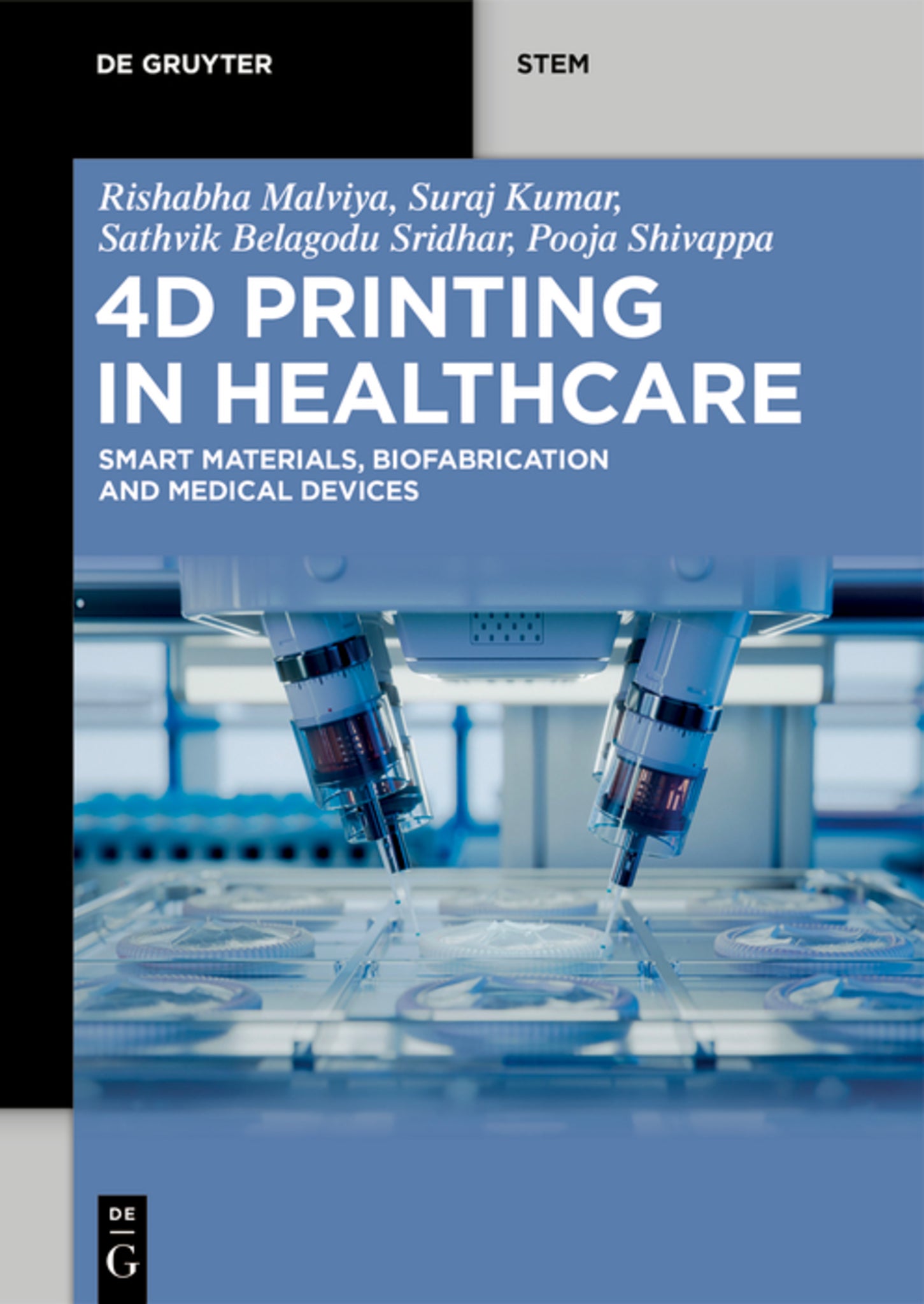 Cover image for 4D Printing in Healthcare ISBN 9783111634456