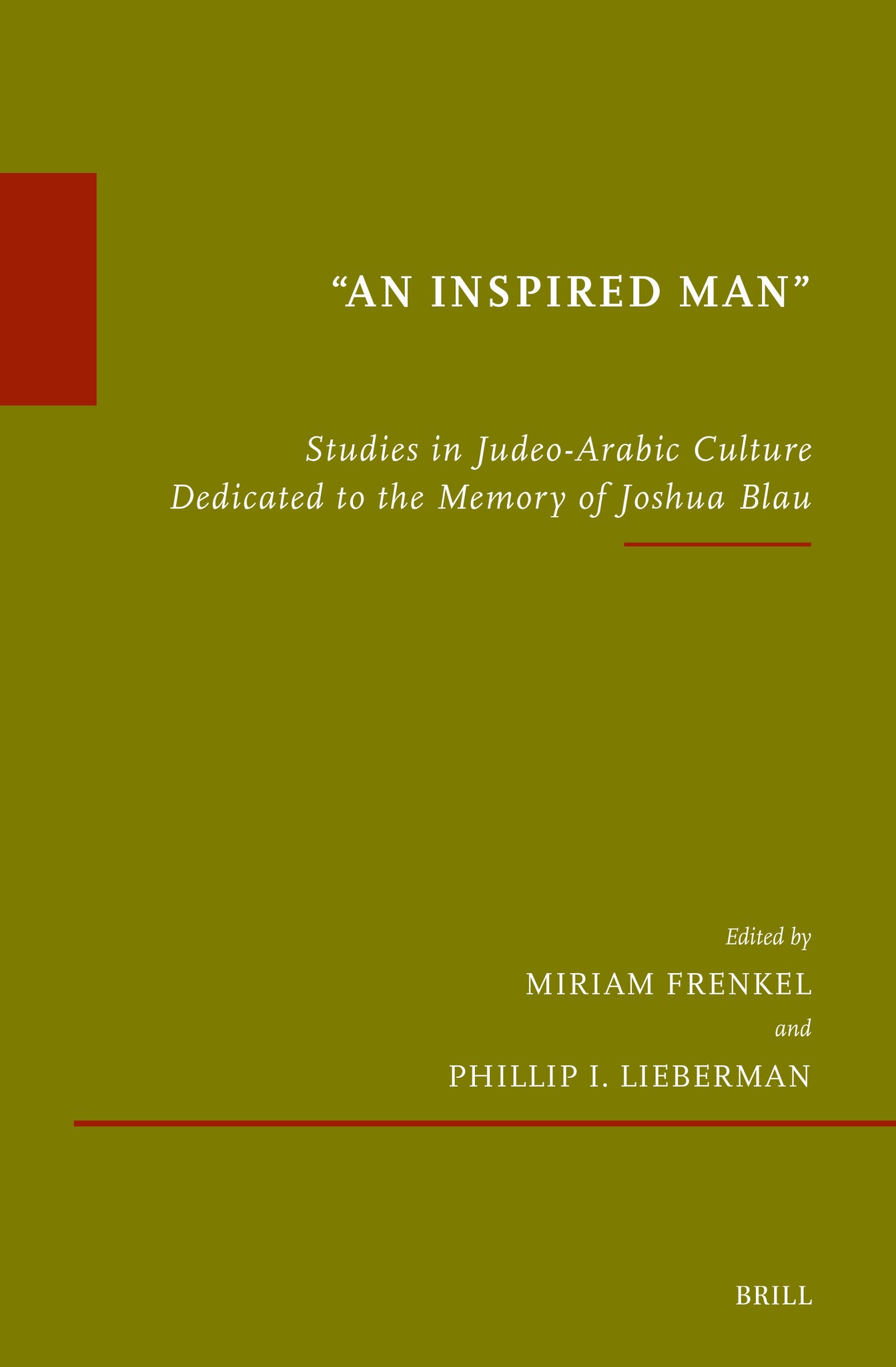 Cover image for “An Inspired Man” ISBN 9789004686564
