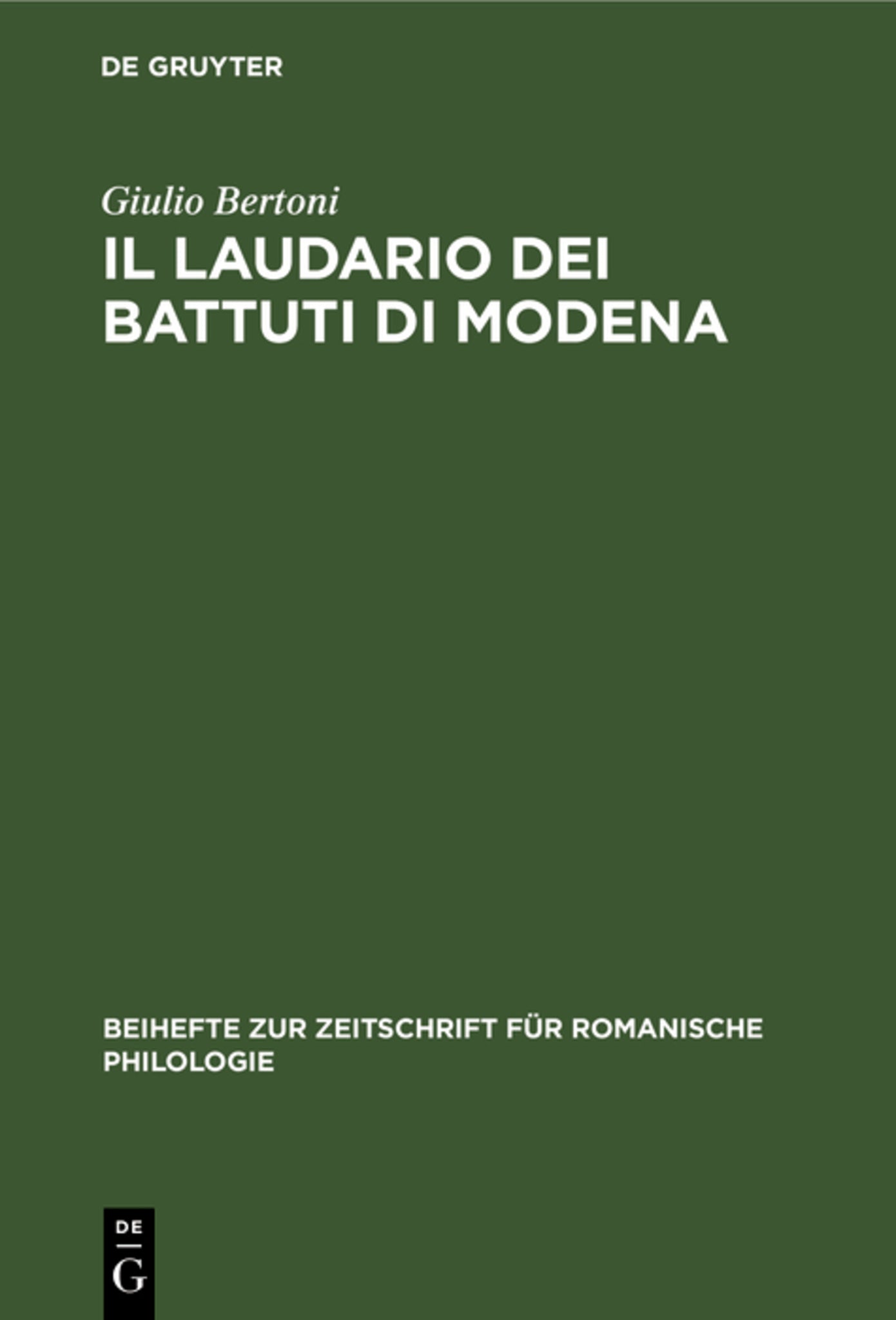 Il laudario dei battuti di Modena