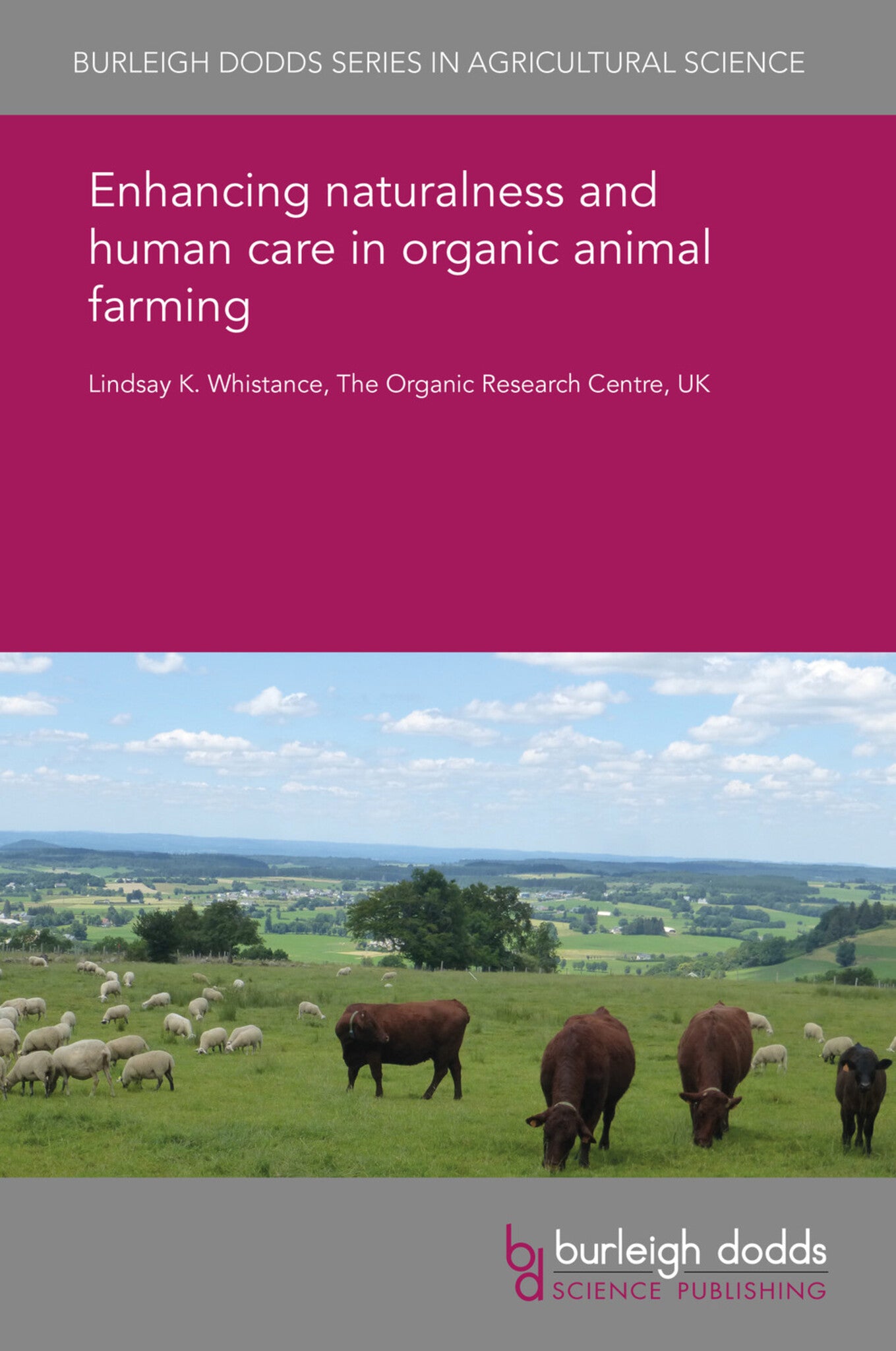Cover image for Enhancing naturalness and human care in organic animal farming ISBN 9781838796709