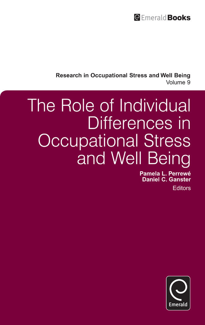 Cover image for The Role of Individual Differences in Occupational Stress and Well Being ISBN 9780857247117