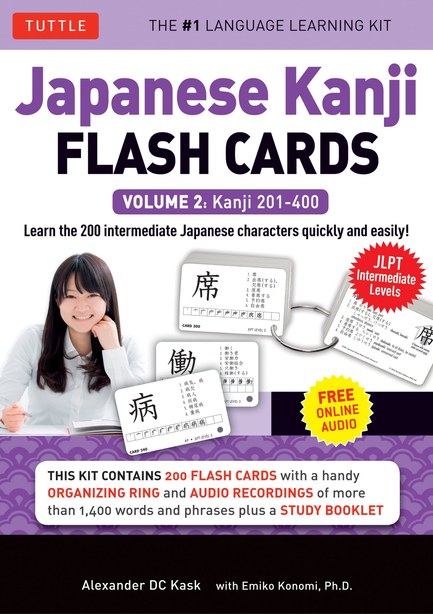Cover image for Japanese Kanji Flash Cards Kit Volume 2 ISBN 9784805311646
