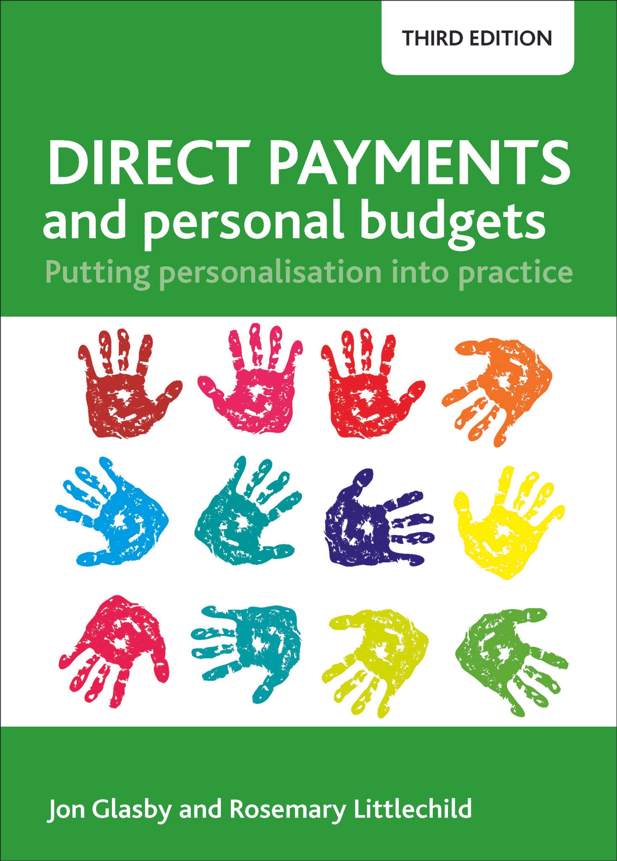 Cover image for Direct Payments and Personal Budgets ISBN 9781447326762