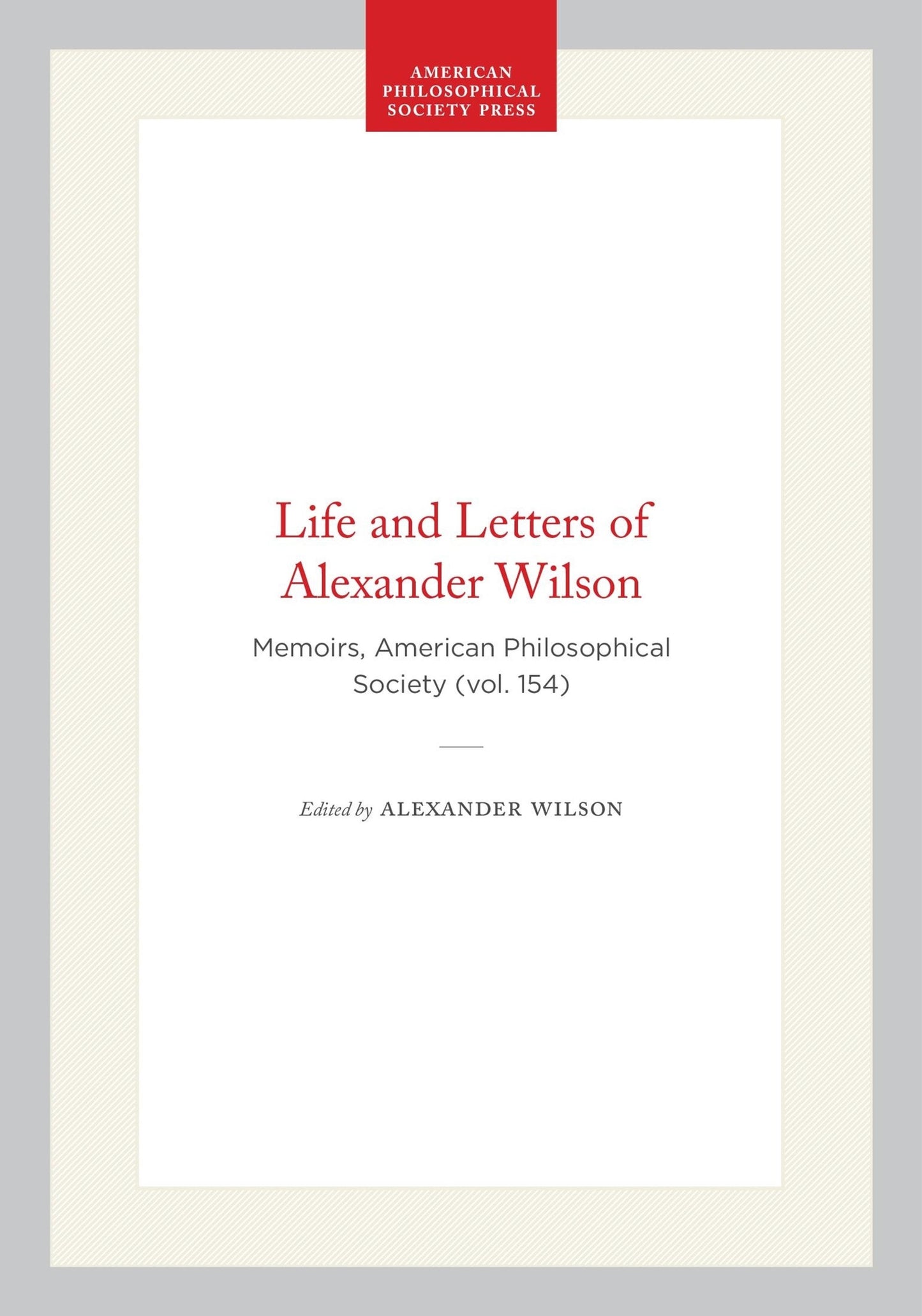 Cover image for Life and Letters of Alexander Wilson ISBN 9798893981186