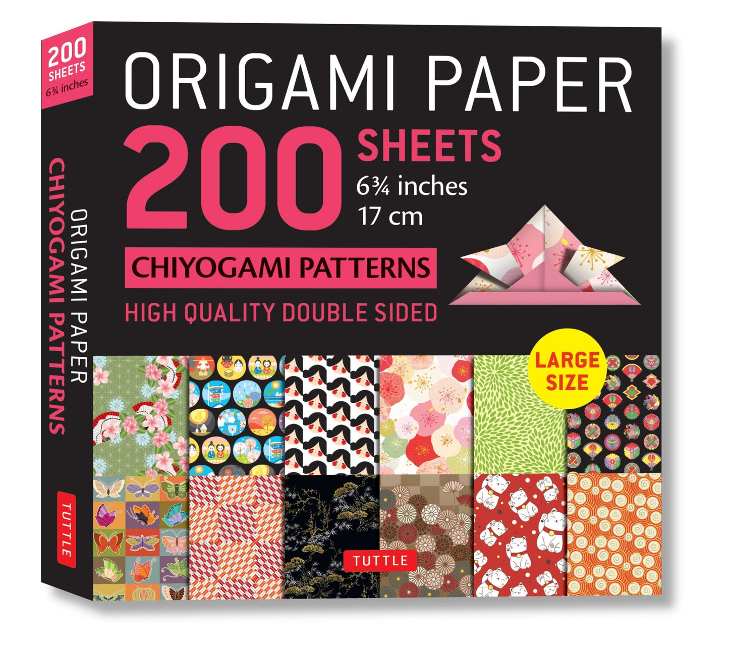 Cover image for Origami Paper 200 sheets Chiyogami Patterns 6 3/4" (17cm) ISBN 9780804853132