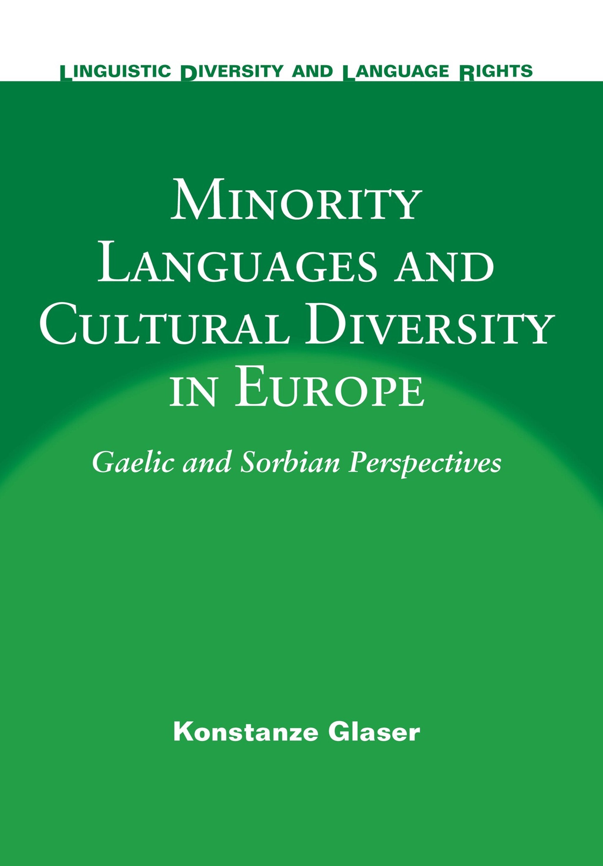 Cover image for Minority Languages and Cultural Diversity in Europe ISBN 9781853599323
