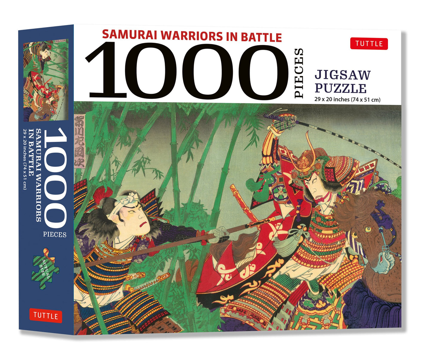 Cover image for Samurai Warriors in Battle- 1000 Piece Jigsaw Puzzle ISBN 9780804856140